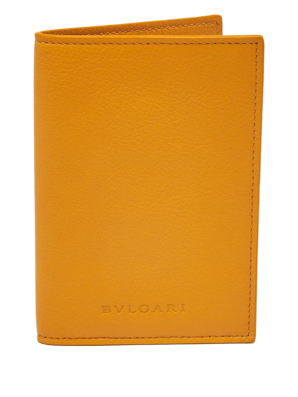 Bvlgari Pre-Owned leather passport holder - Giallo