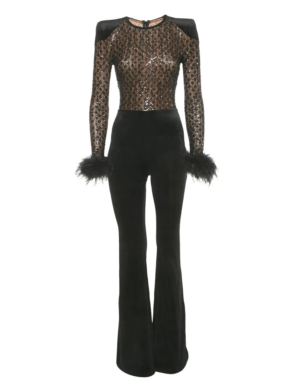 Nadine Merabi sequins jumpsuit | Black | Image 1