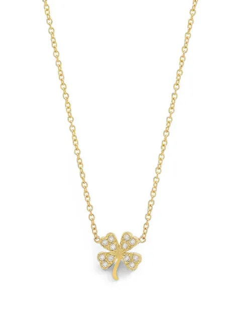 Jennifer Meyer mini Clover diamond necklace
