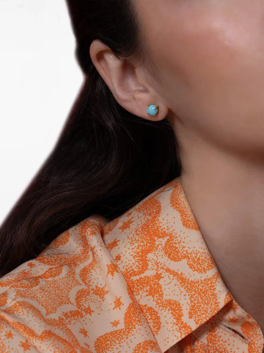 Turquoise Daisy Stud Earrings