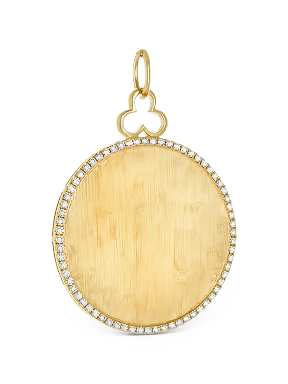 DEVON WOODHILL diamond circle pendent - Gold