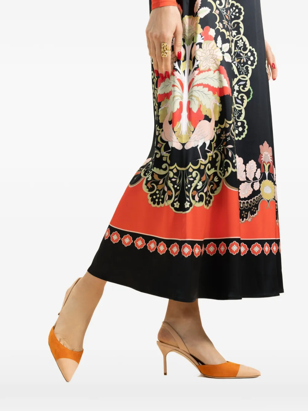 Manolo Blahnik Capsli slingback pumps - Arancione