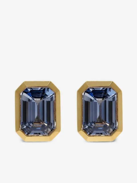 Azlee sapphire stud earrings