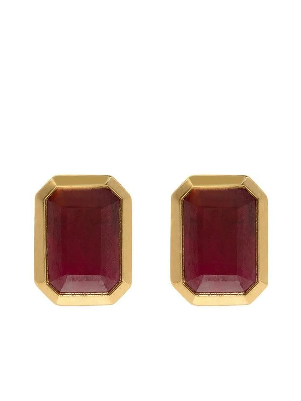 Azlee ruby stud earrings - Oro