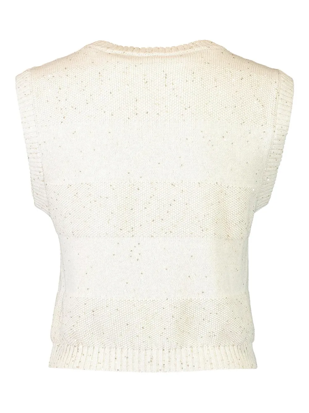 Brunello Cucinelli Gestreepte tanktop Beige