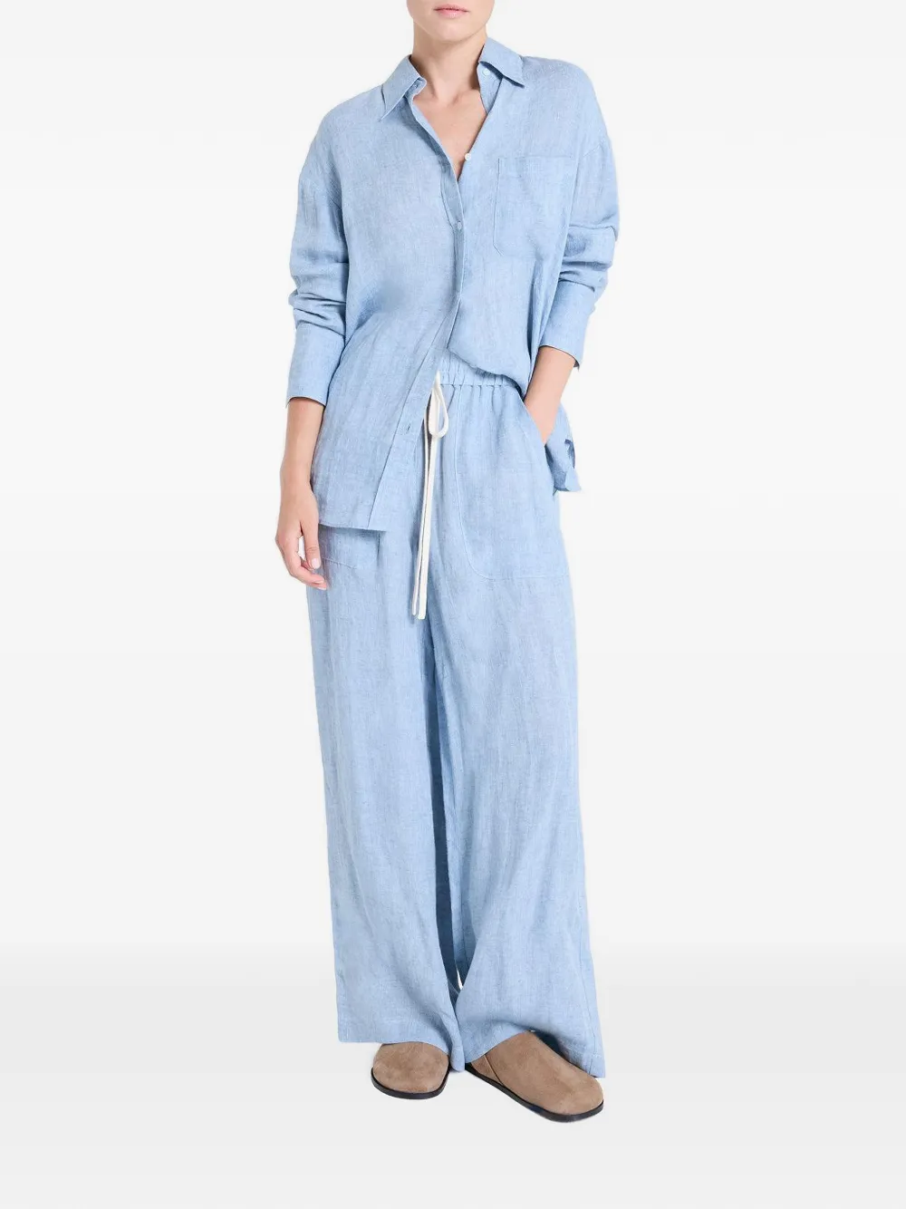 TWP Big Joe pocket shirt - Blauw