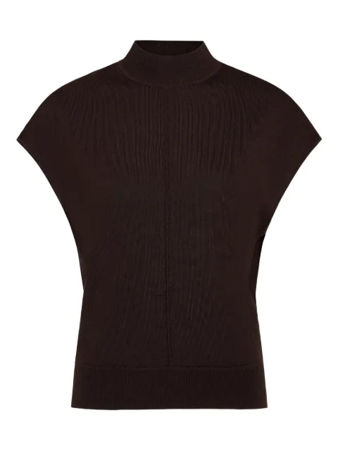 TWP Wren topstitch high-neck top