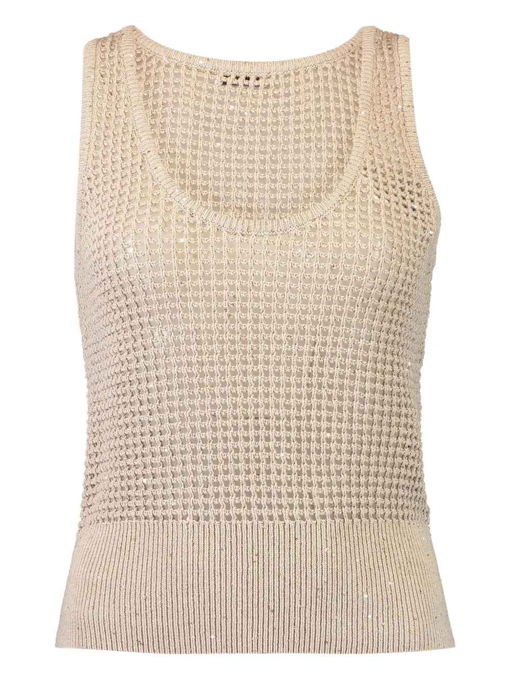 Brunello Cucinelli scoop-neck top | Neutrals | Image 1