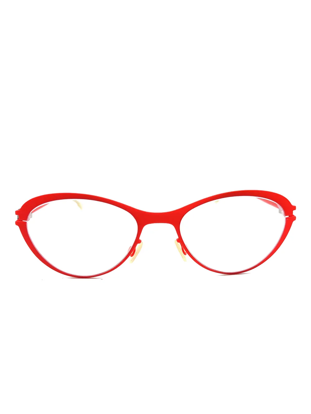 Mykita lunettes de vue Kiwi à monture ronde | rouge | Image 1