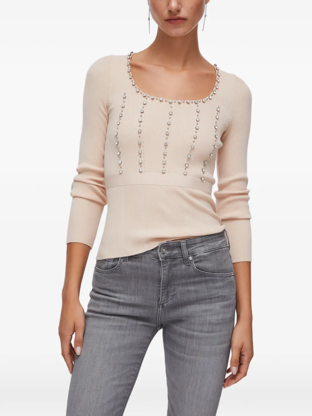  Liu Jo Round-neck Sweater - Neutrals 