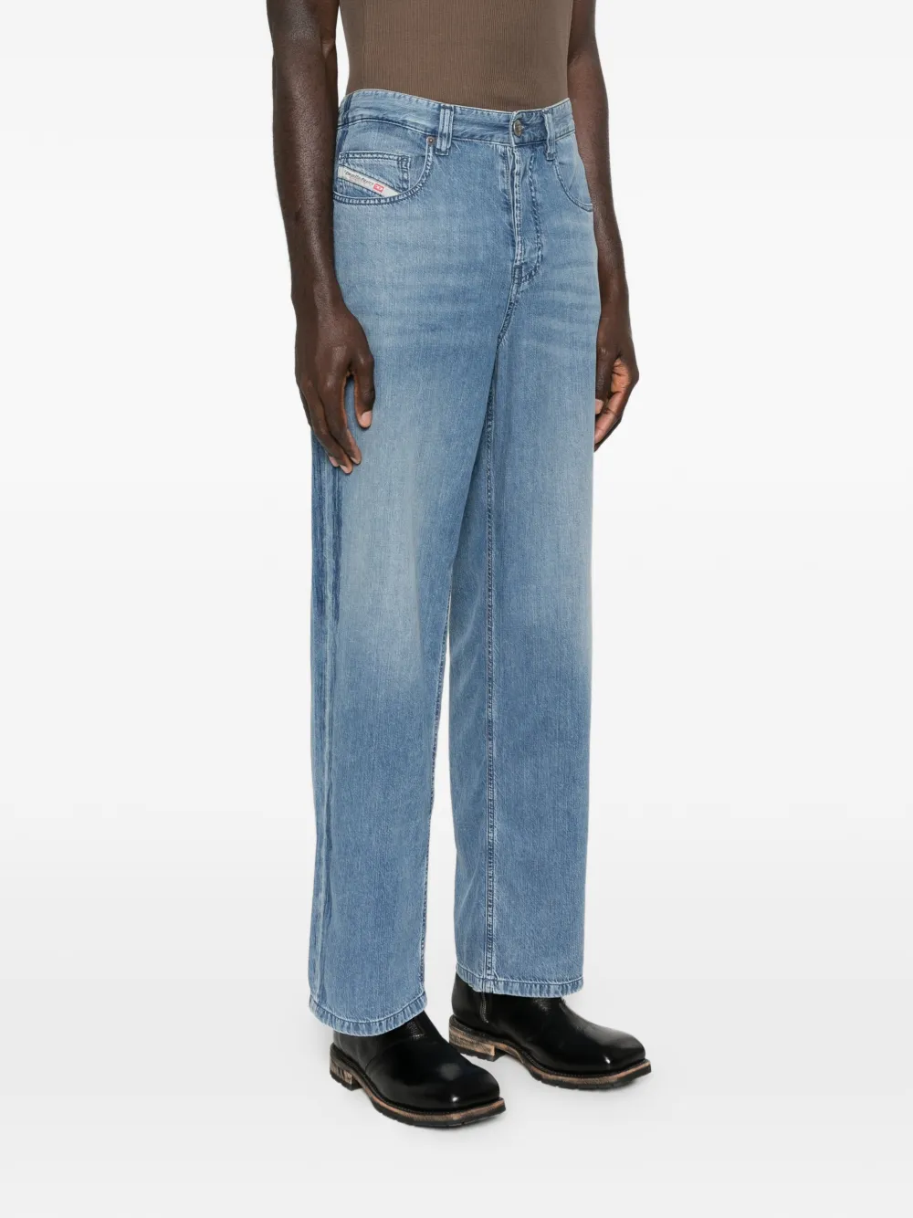 Diesel Jeans met zijdetail Blauw