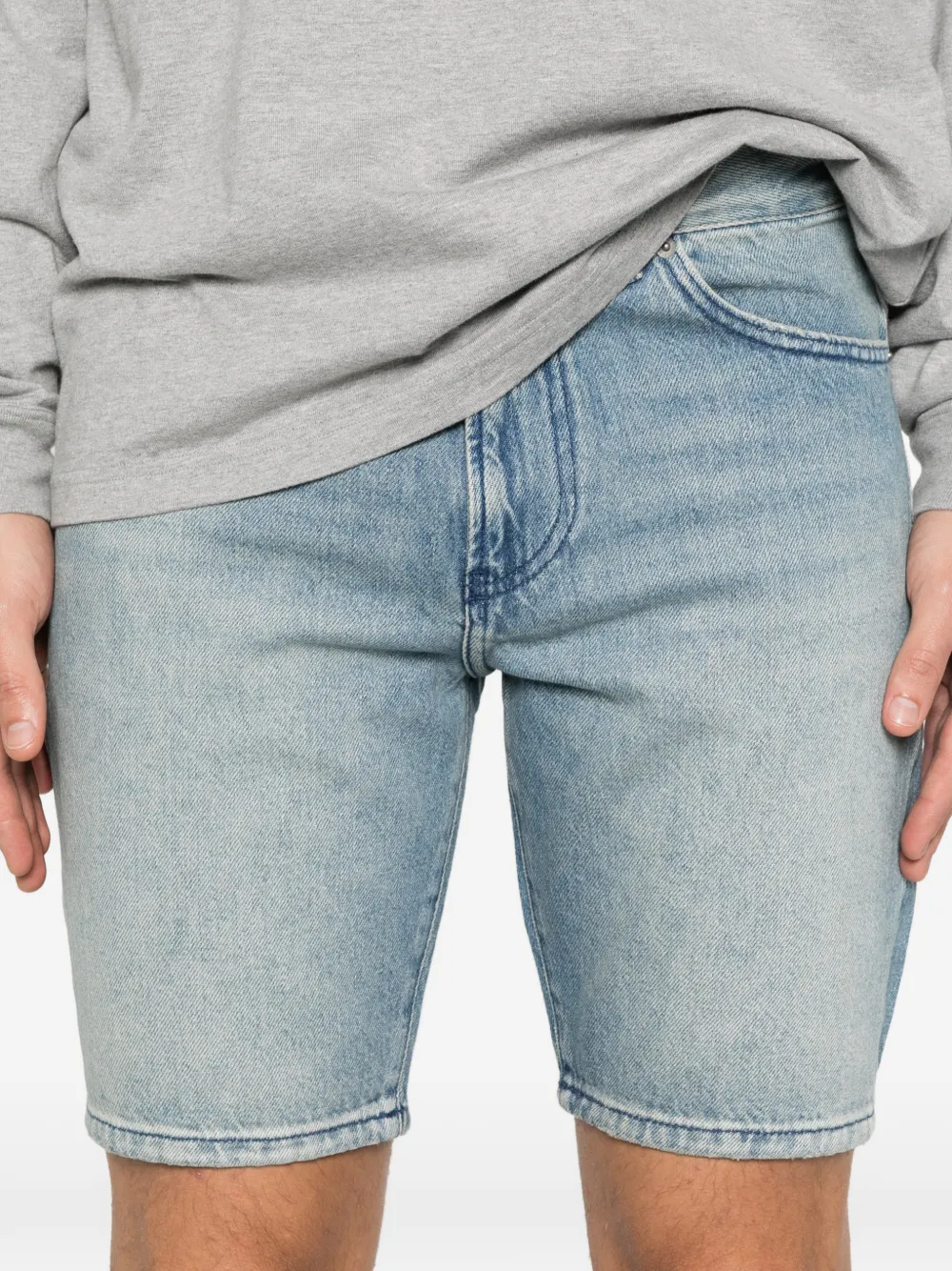 Diesel D-Fin shorts met riemlus Blauw