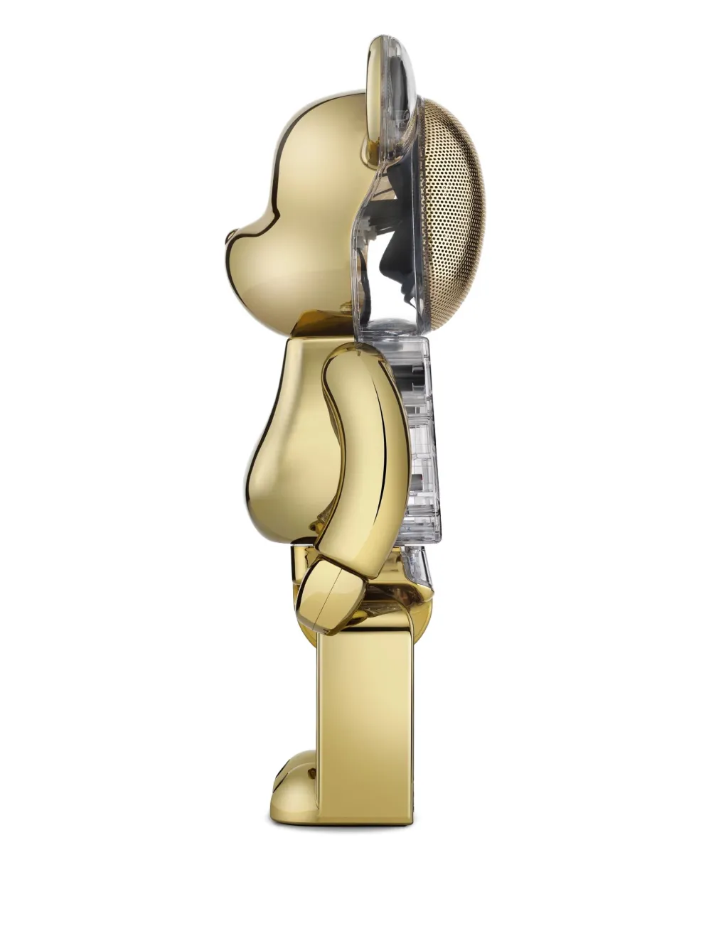 BearBrick Bearbrick Audio Chrome Gold Edition Metallic Ear Speaker