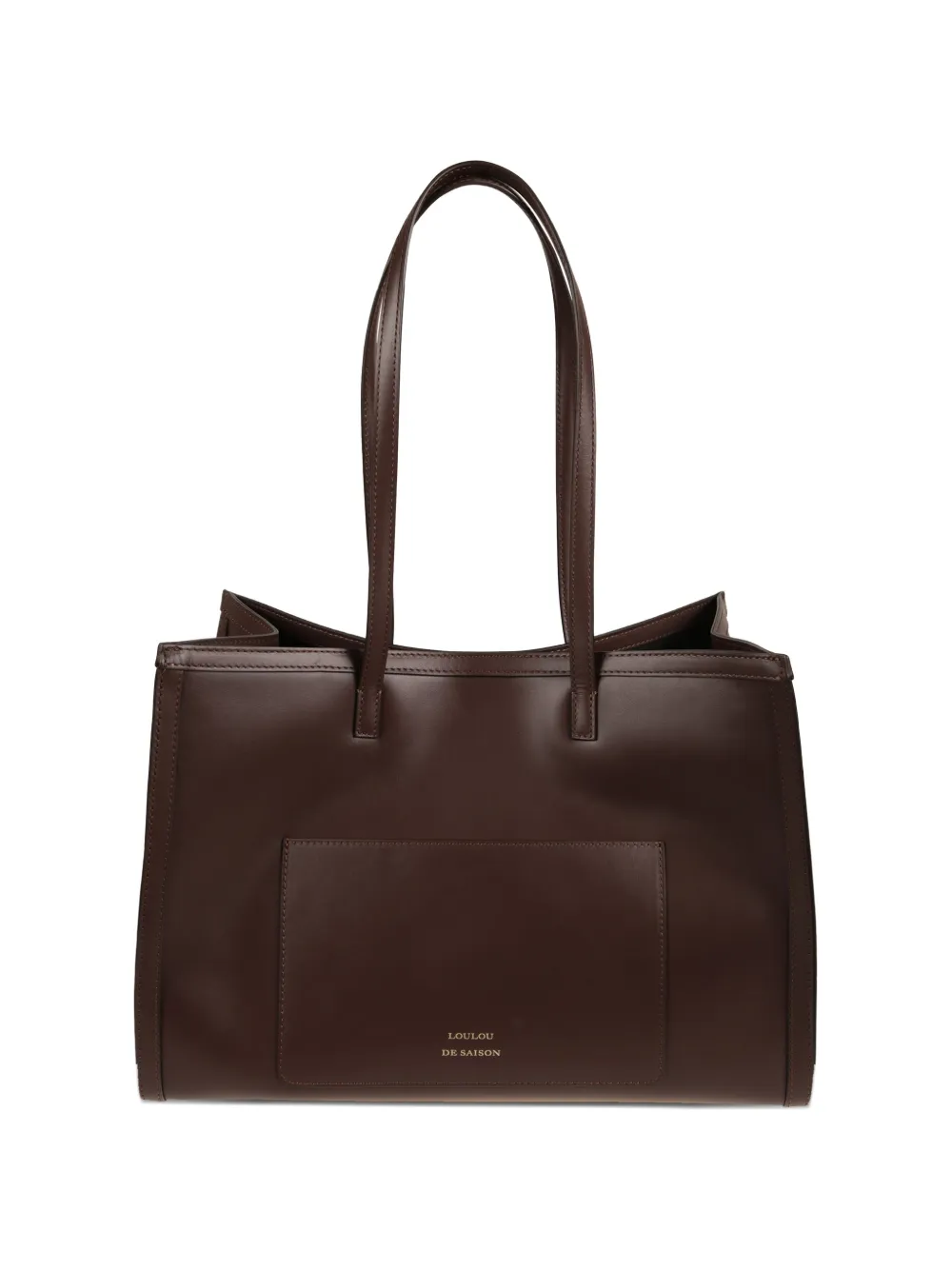 LouLou de Saison Anyla handle tote bag - Brown