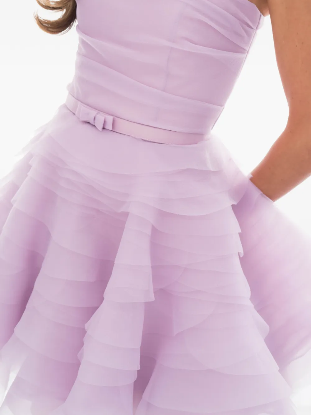 Ana Radu Strapless mini-jurk Roze