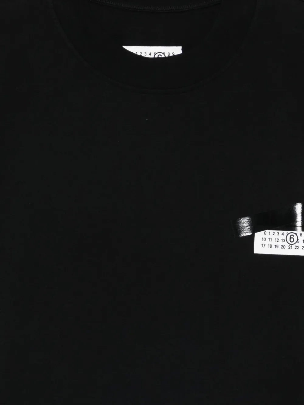 MM6 Maison Margiela T-shirt met grafische print Zwart