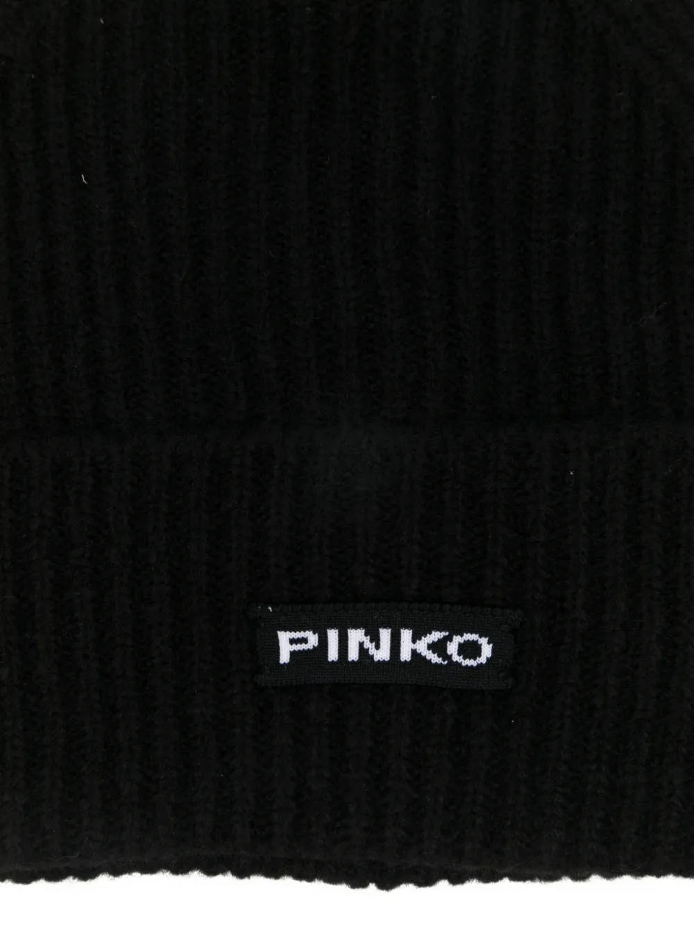 PINKO logo-detail beanie - Zwart