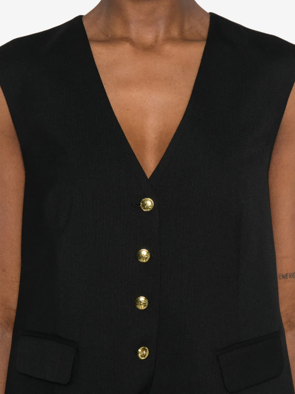 PINKO Ketchup gilet Zwart