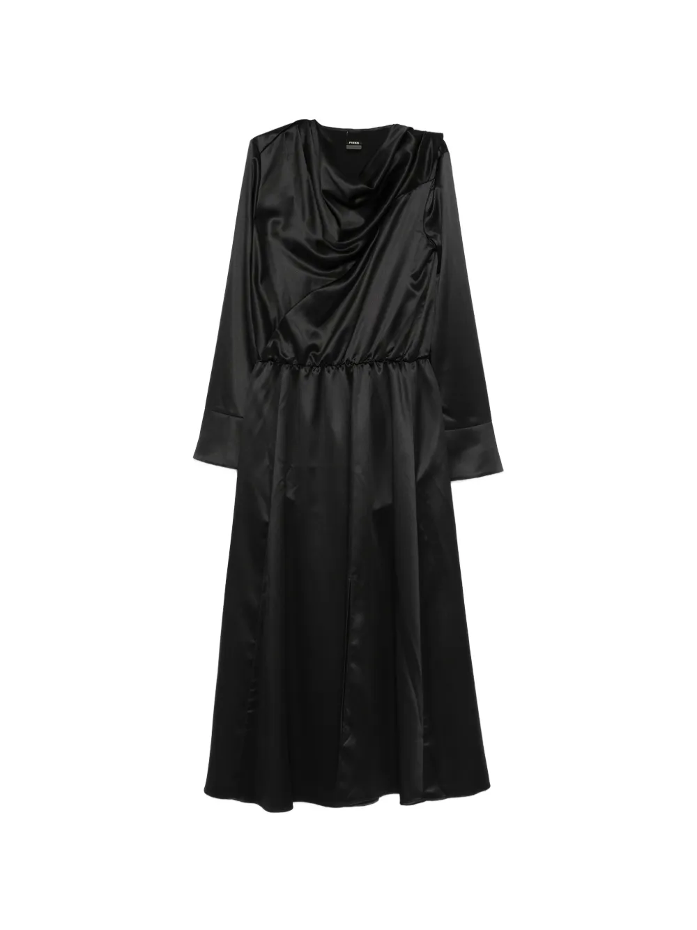 PINKO Maite cowl-neck split dress - Nero