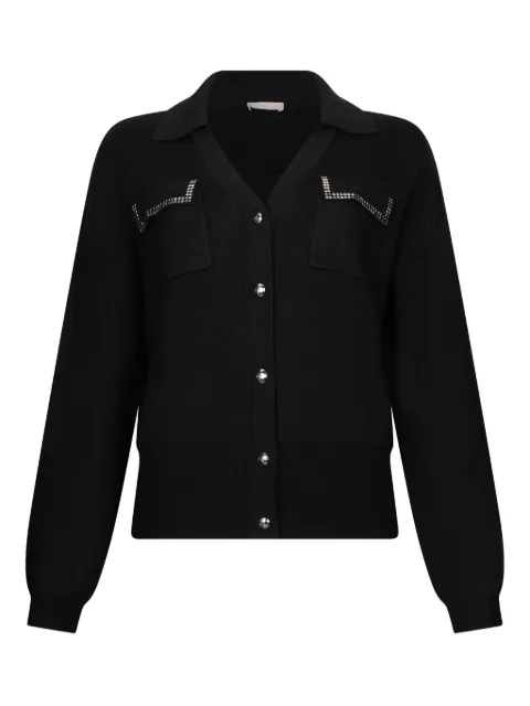 LIU JO appliqued-pocket cardigan