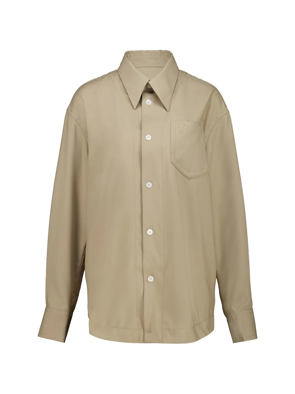 AMI Paris sharp-collar shirt - Toni neutri
