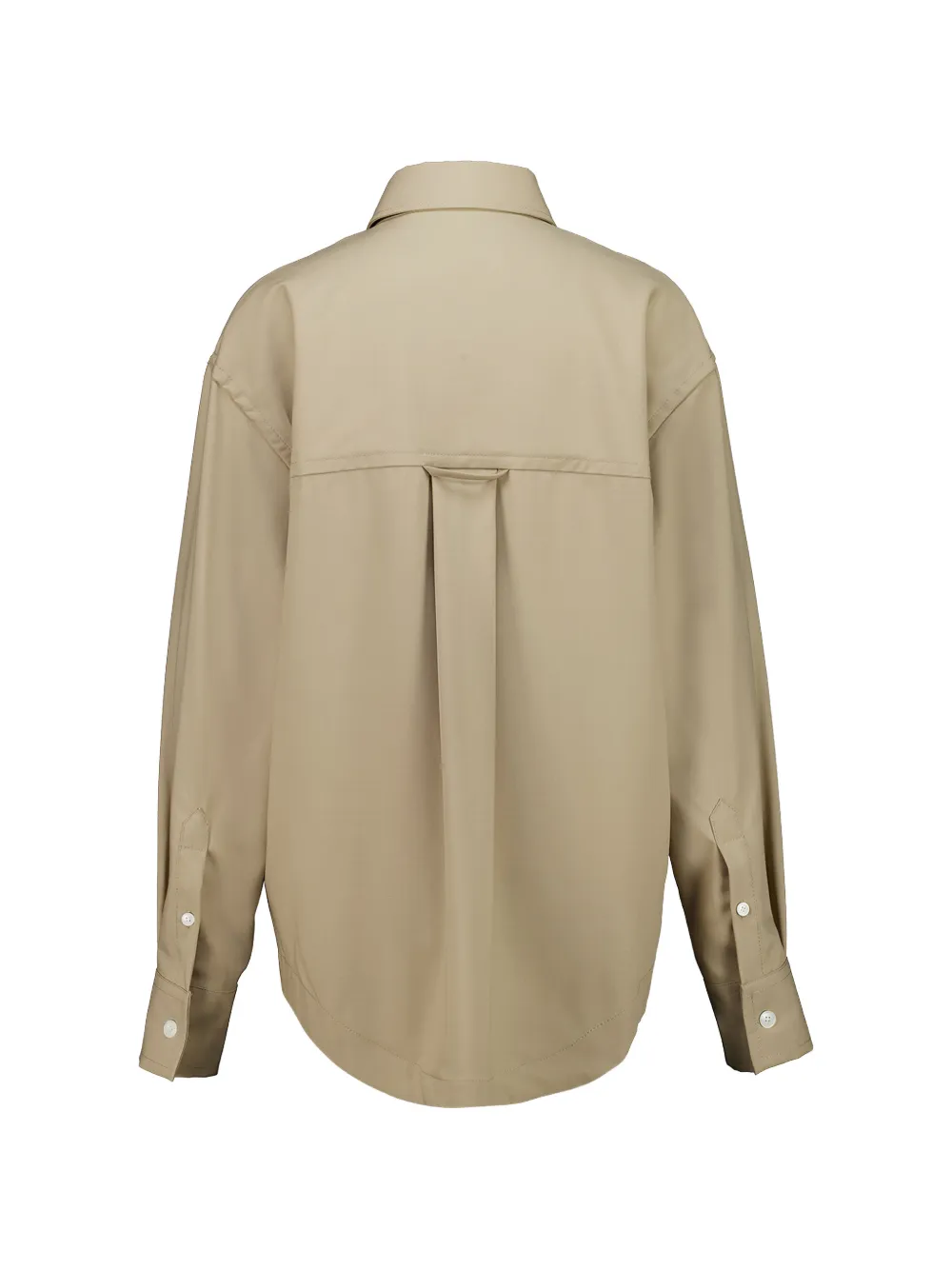 AMI Paris Overhemd met kraag Beige