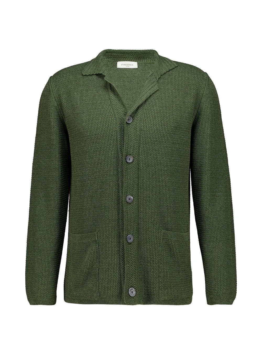 Piacenza Cashmere textured-knit jacket - Verde