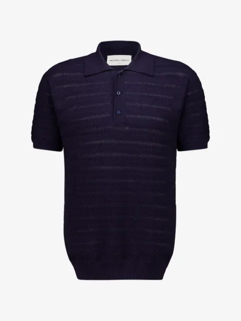 Frescobol Carioca polo Vidal en maille chevrons