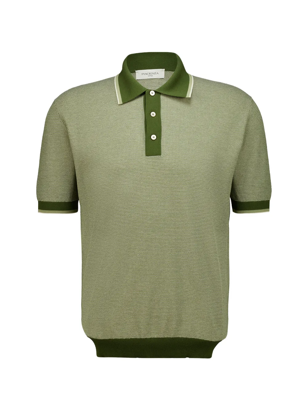 Piacenza Cashmere textured-knit polo shirt