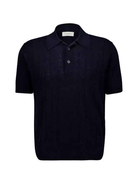 Piacenza Cashmere cable-knit polo shirt