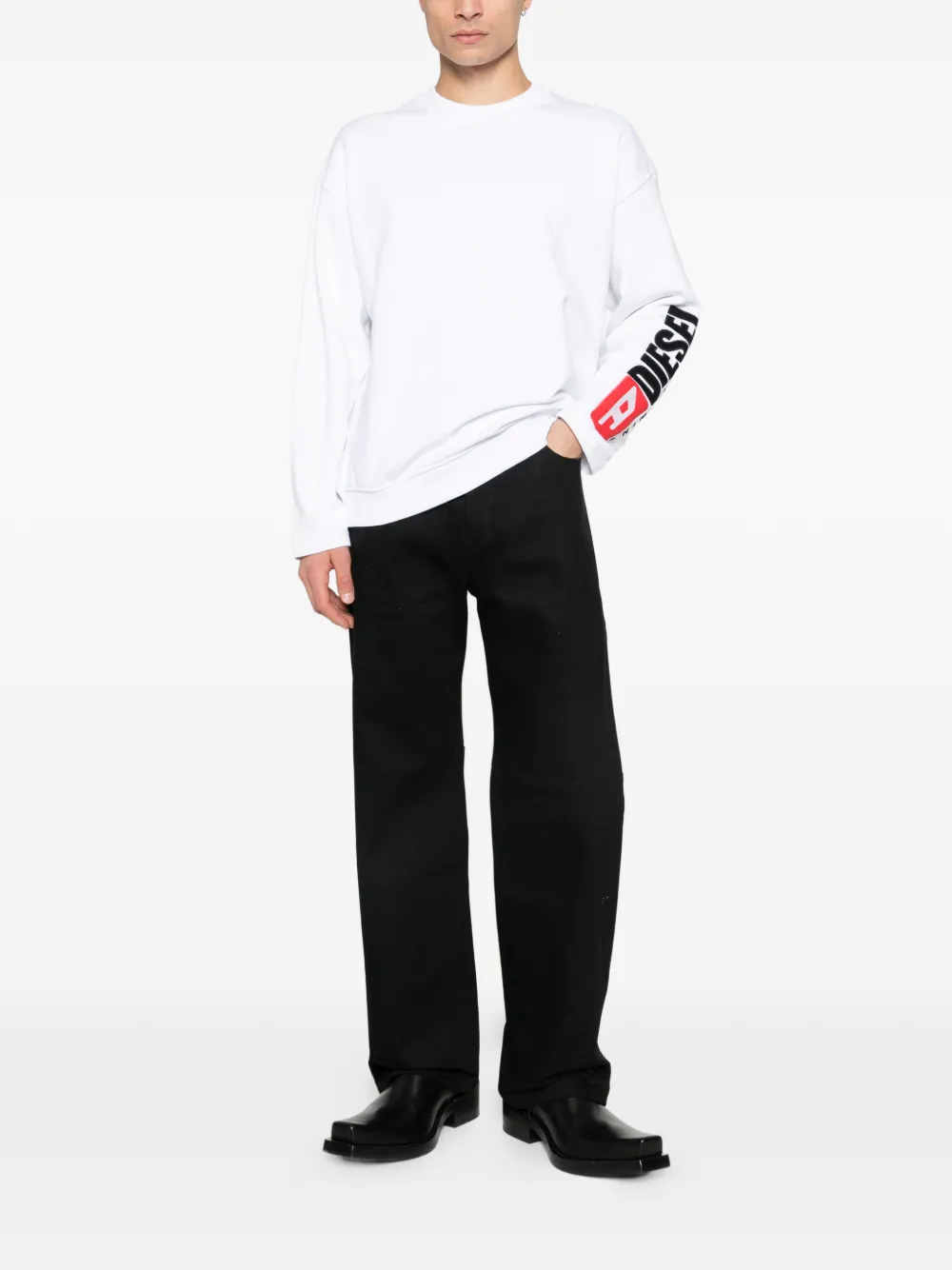 Diesel logo sweatshirt - Wit