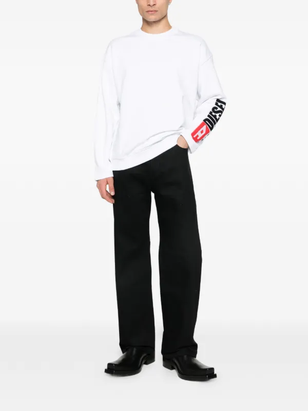DIESEL ホワイト スウェットシャツ Diesel ロゴ スウェットシャツ | ホワイト | FARFETCH JP