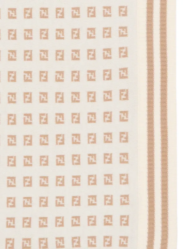 Fendi Kids ロゴストライプ ブランケット | ニュートラル | FARFETCH JP