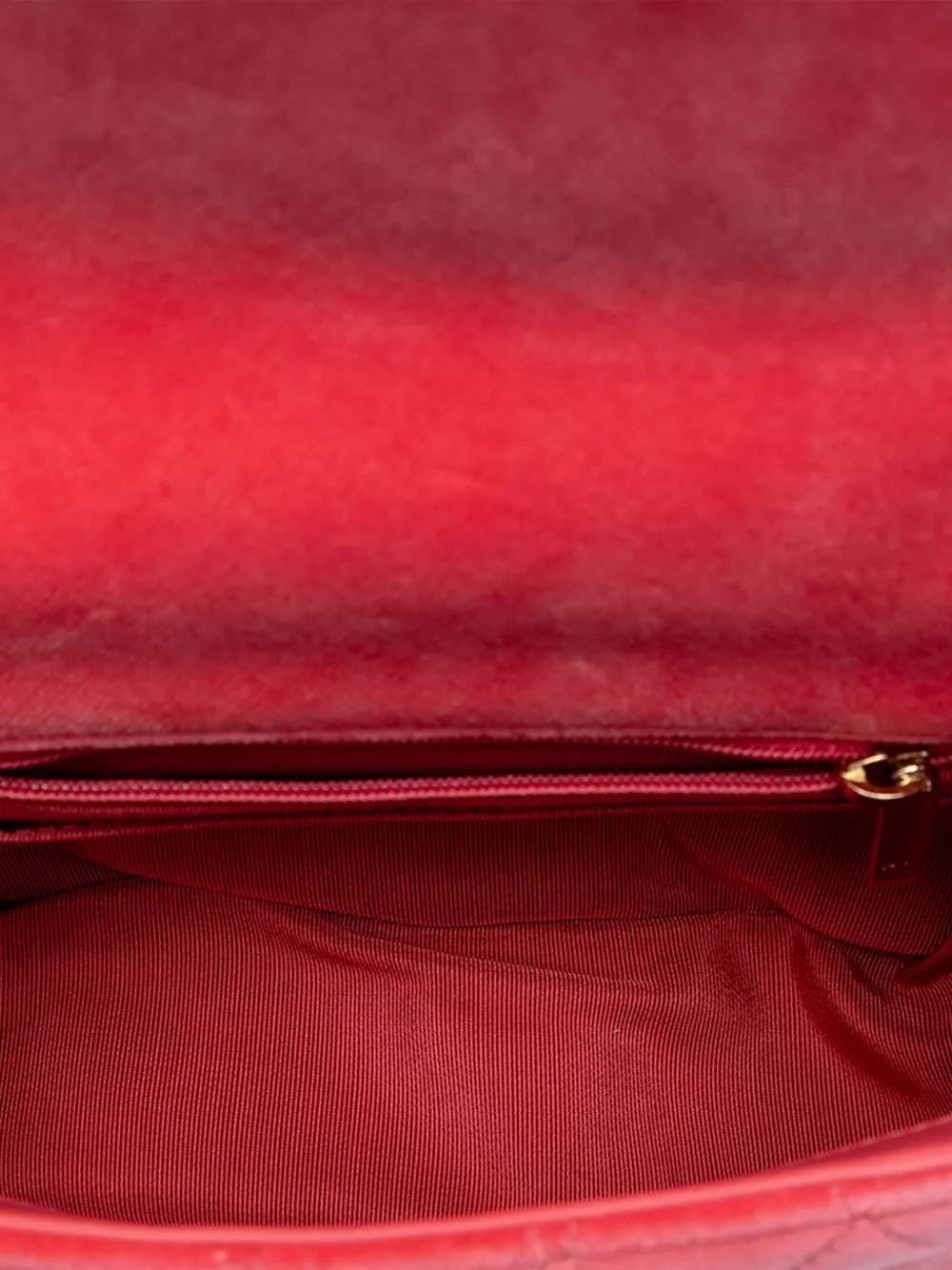 Chanel Pre-owned 2020 Mini Square Classic Velvet Pearl Crush Single Flap Crossbody Bag in Pink, view 5