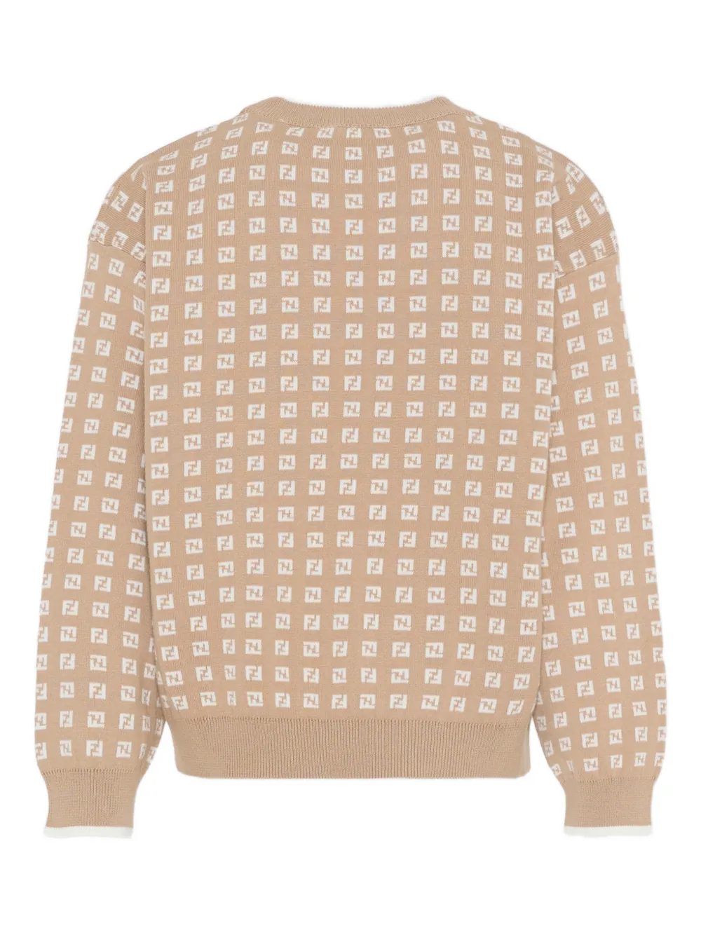  Fendi Kids Logo-pattern Sweater - Brown 