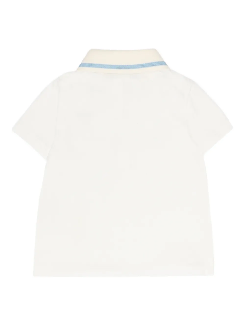 Fendi Kids short-sleeve logo polo shirt - Wit
