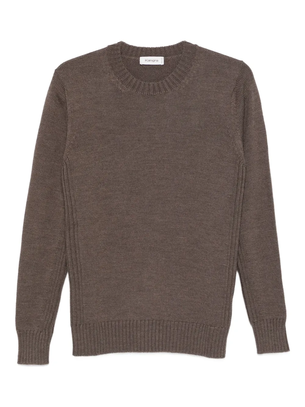 Kangra ribbed crew-neck sweater - Marrone