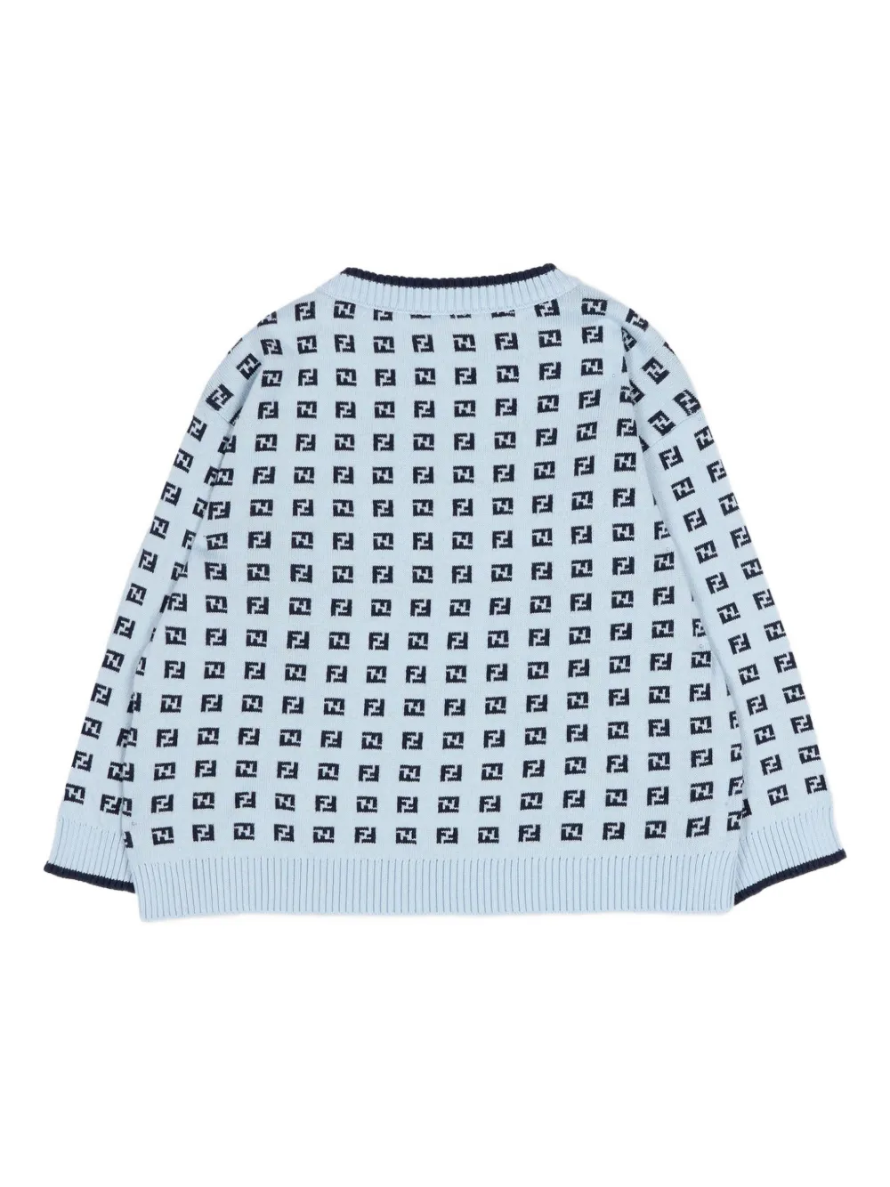  Fendi Kids Logo-patterned Sweatshirt - Blue 