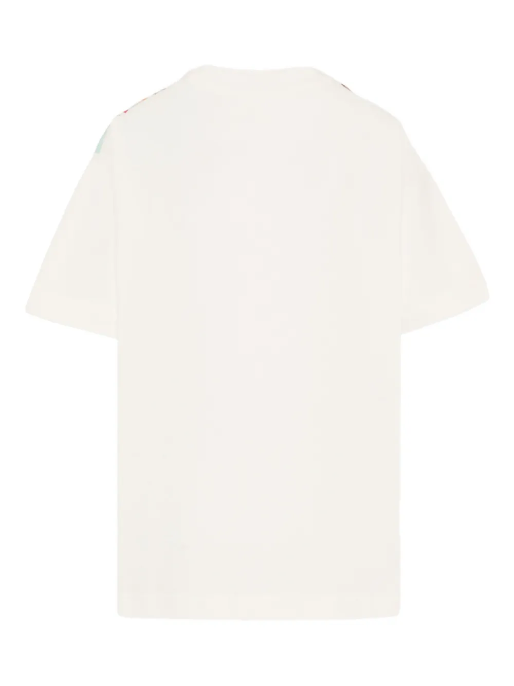 Fendi Kids T-shirt met paardenprint Beige