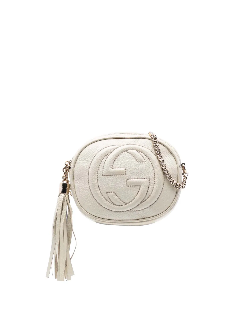 Gucci Pre-Owned Borsa a tracolla Soho Chain mini in pelle di vitello 2016-2025 - Bianco