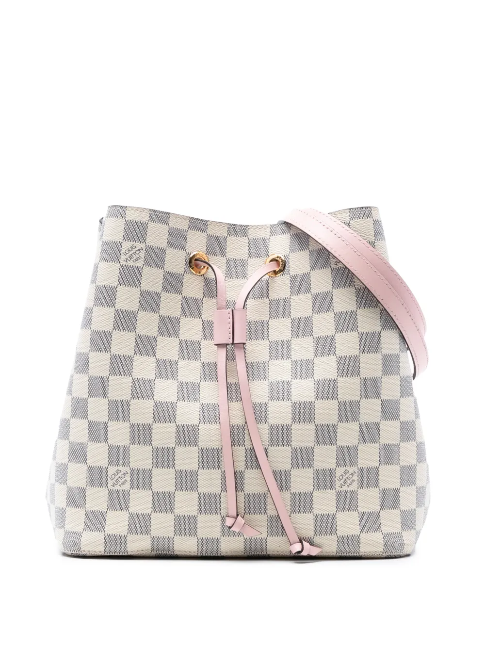 Louis Vuitton Pre-Owned Borsa a secchiello NéoNoé MM in tela Damier Azur 2019 - Bianco