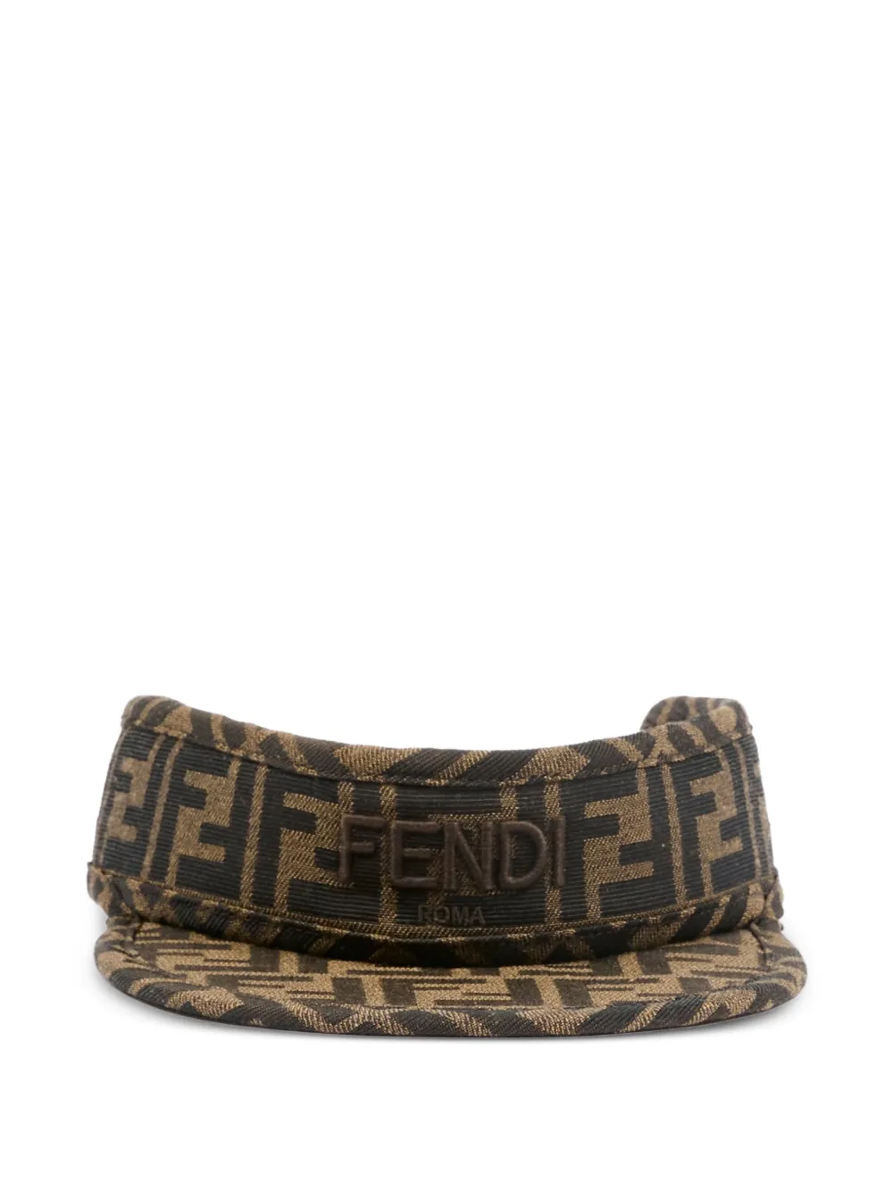 Fendi Kids ff-motif visor hat - Marrone