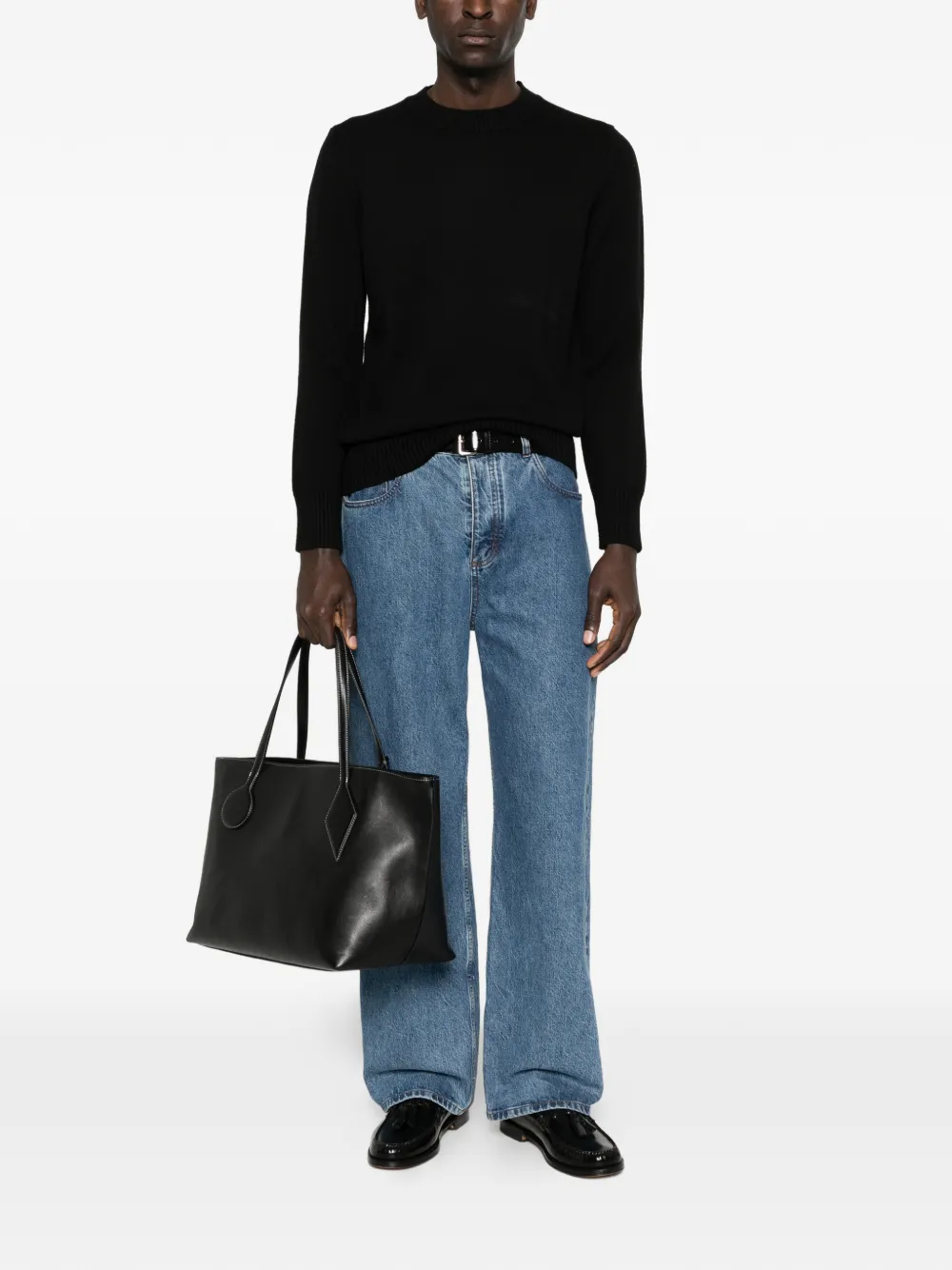 Kangra crew-neck sweater - Zwart