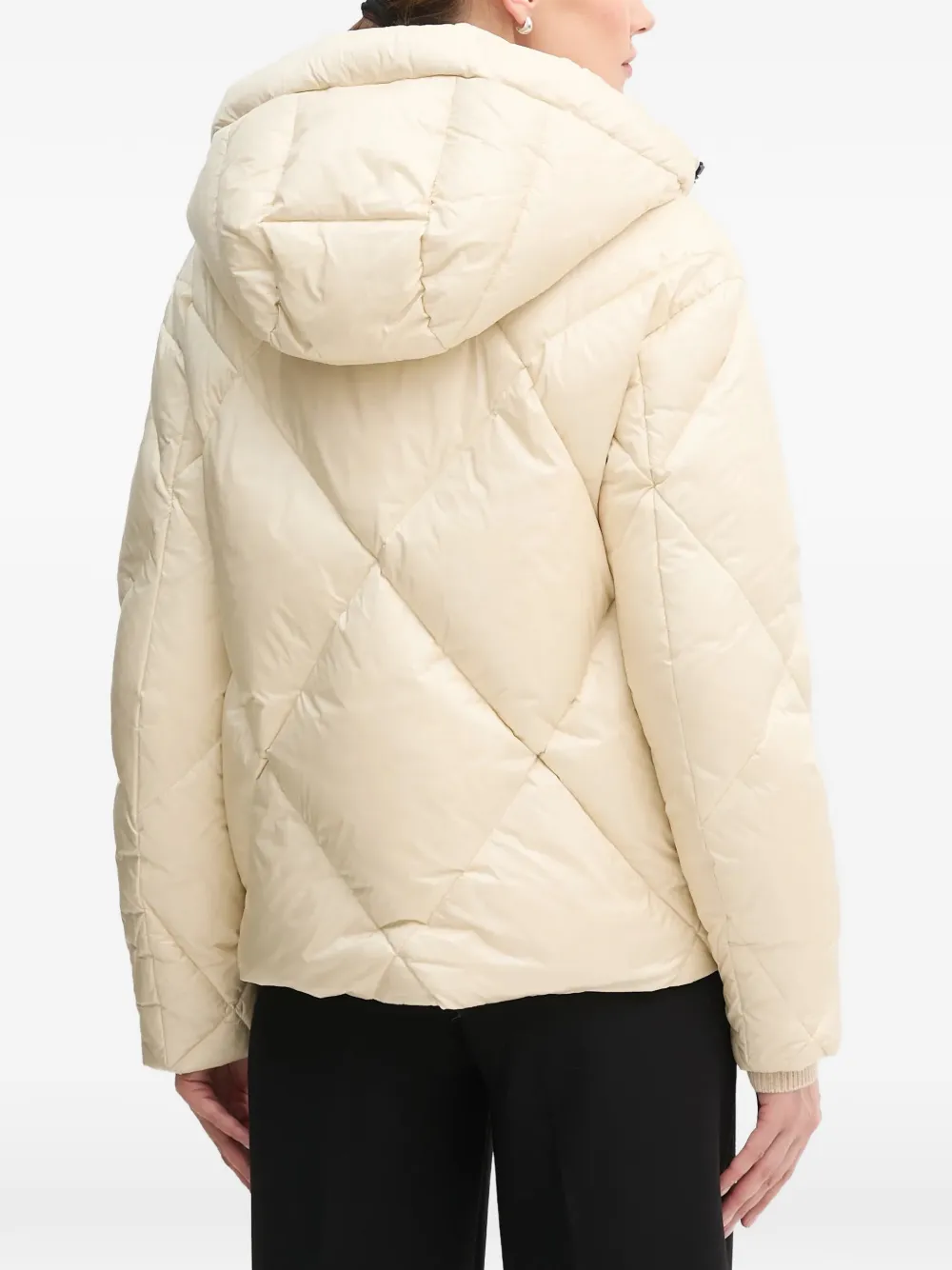  Blauer Hooded Quilted Jacket - Neutrals 