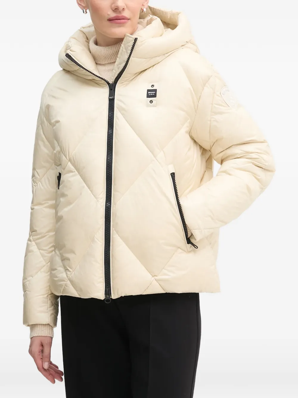 Blauer hooded quilted jacket - Toni neutri