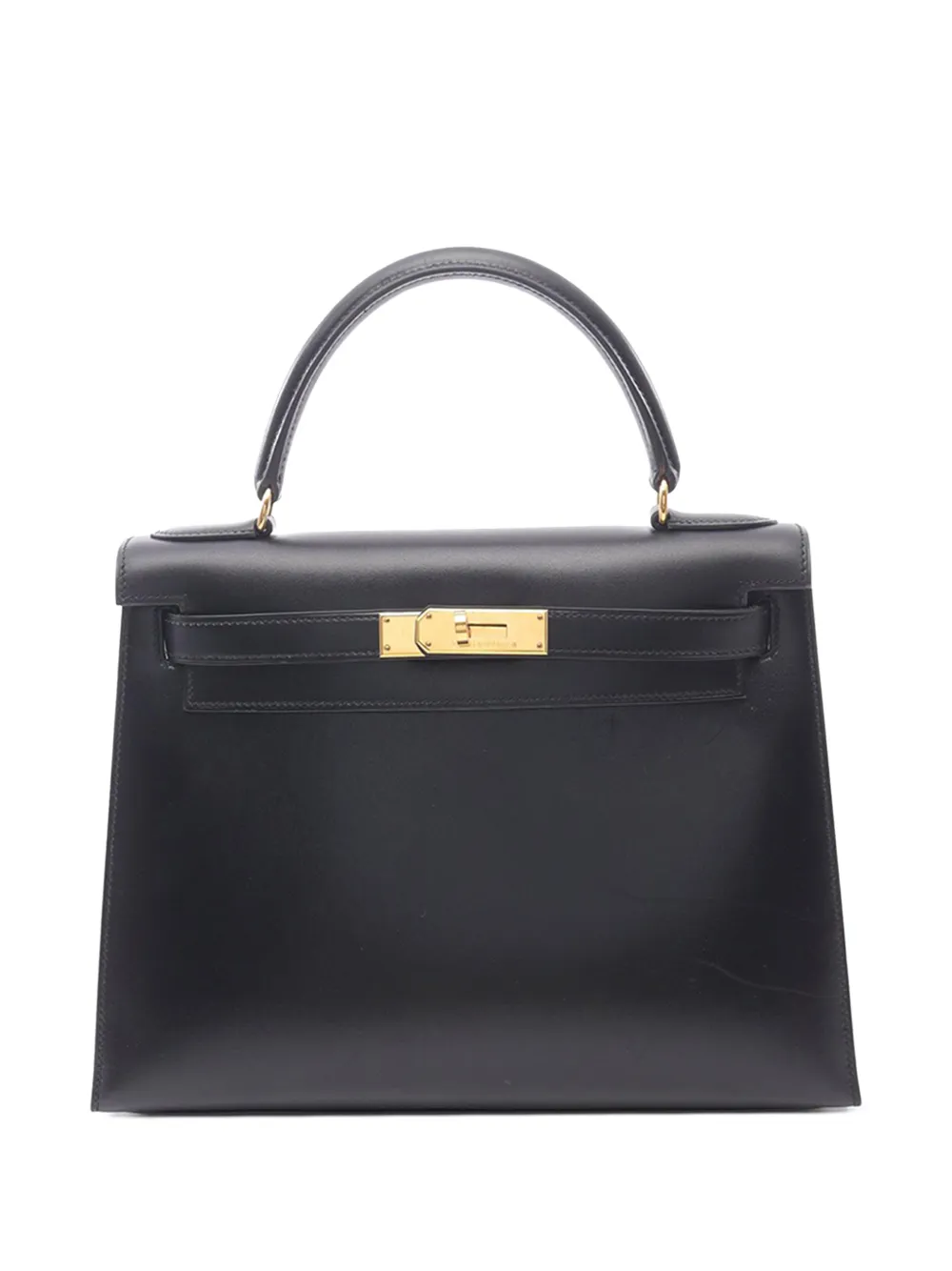 Hermès Pre-Owned Borsa a mano Kelly I Sellier 28 in pelle Box Calf 1971 - Nero