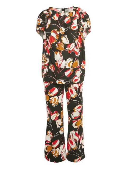 Marni Pre-Owned floral-print cotton jumpsuit