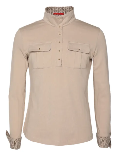 Carolina Herrera Vintage long-sleeve pocket t-shirt