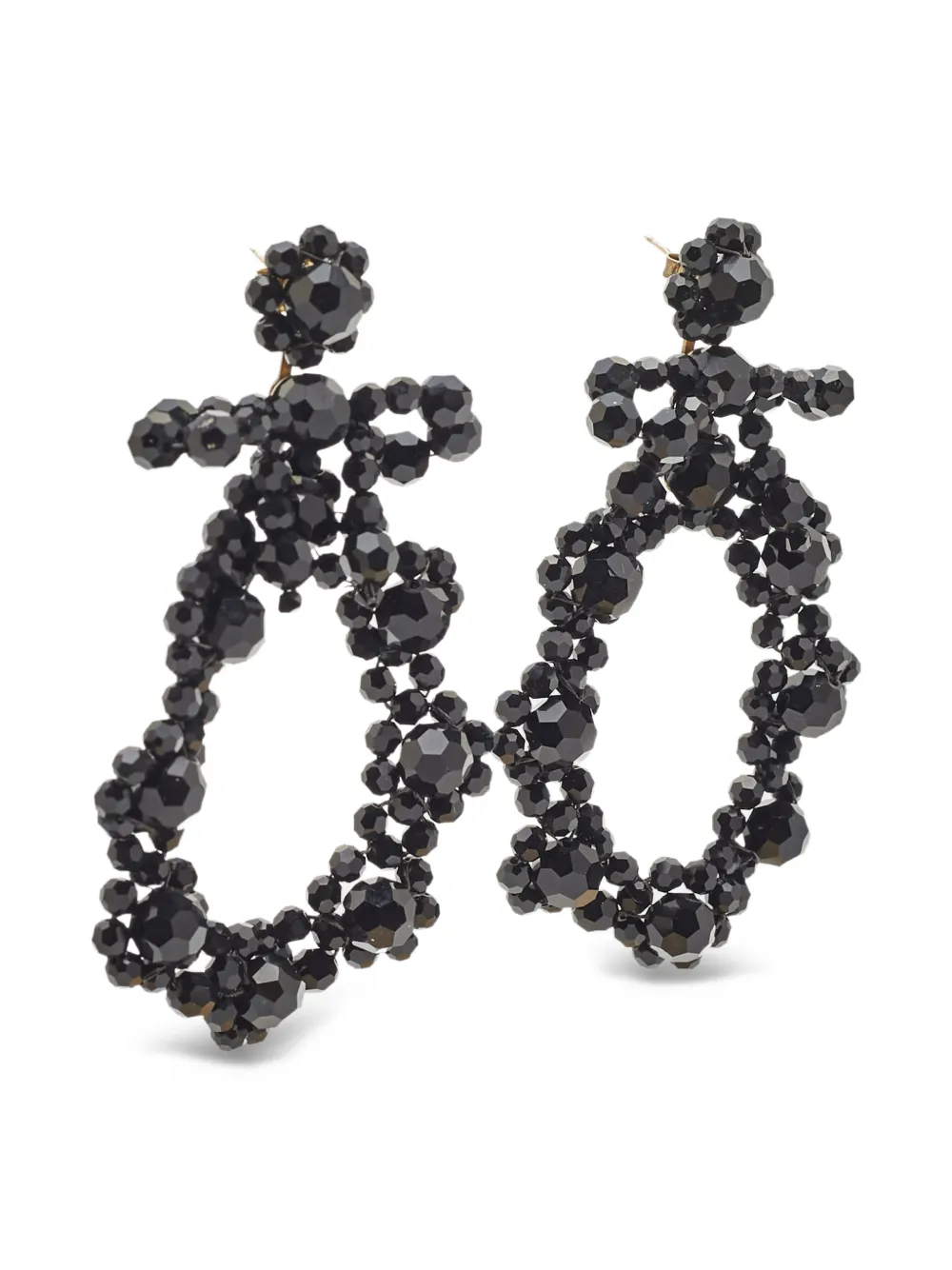 Simone Rocha beads drop earrings - Nero
