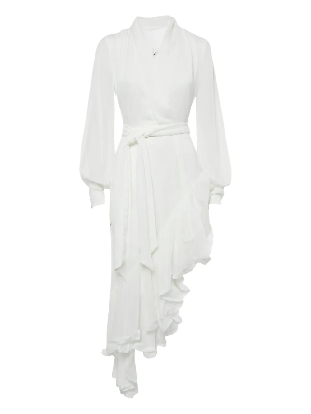 ELLIATT ruffled asymmetric-hem midi dress | blanco | Image 1